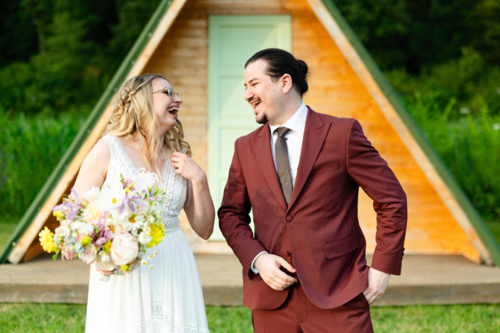 Fotografie de nunta boho la The Wedding House